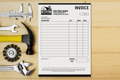 kukon brothers branded invoice